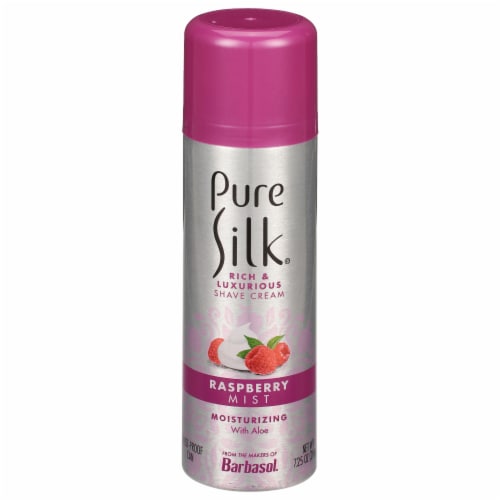 Pure Silk® Raspberry Mist Moisturizing Shave Cream Perspective: front