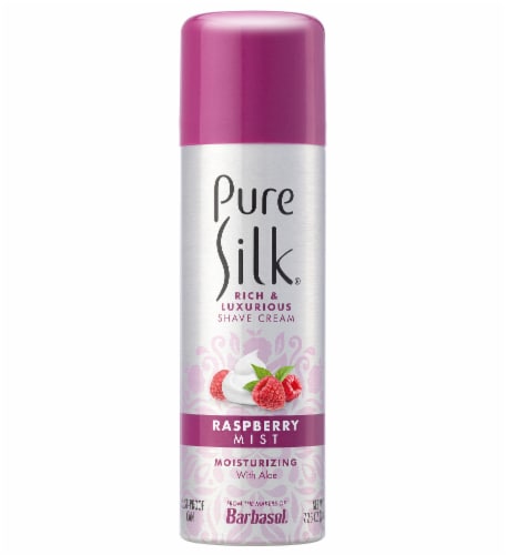Pure Silk® Raspberry Mist Moisturizing Shave Cream Perspective: front
