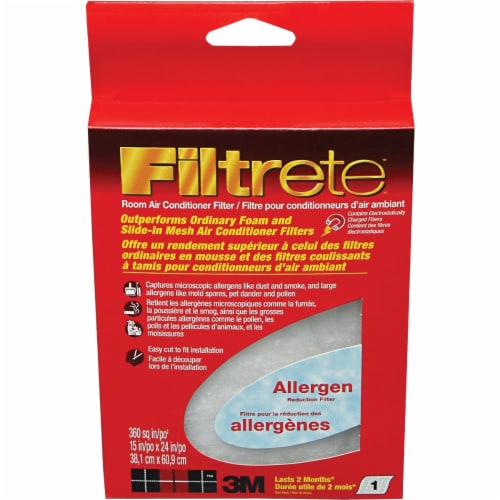 3M Filtrete 15 In. x 24 In. x 1 4 In. Room Air Conditioner Filter