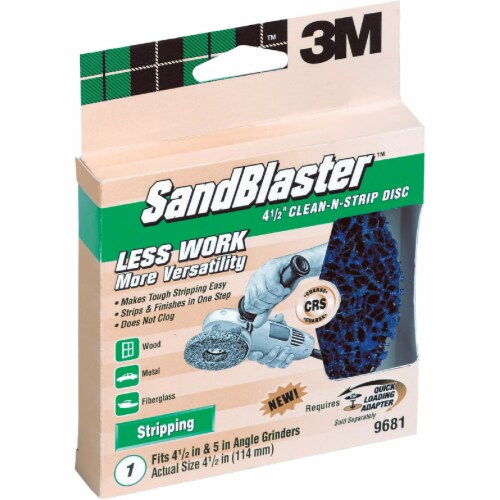 3M Sandblaster 4-1/2 In. Angle Grinder Stripping Disc 9681 Perspective: front