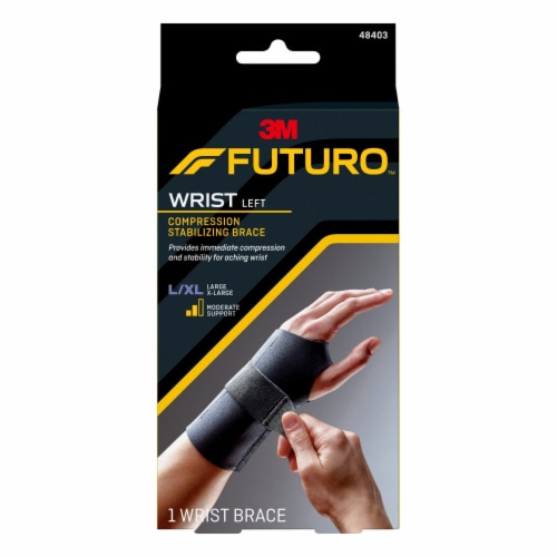 Futuro Energizing Left Wrist Support - Large/X-Large Perspective: front