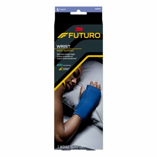Futuro™ Adjustable Night Wrist Sleep Support - Navy Perspective: front