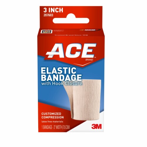 Ace 3 Inch Elastic Bandage with Hook Closure Perspective: front