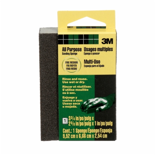 3M Small Area Fine/Medium Sanding Sponge, 1 ct - Kroger