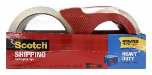 Scotch® Shipping Packaging Tape Rolls Perspective: front