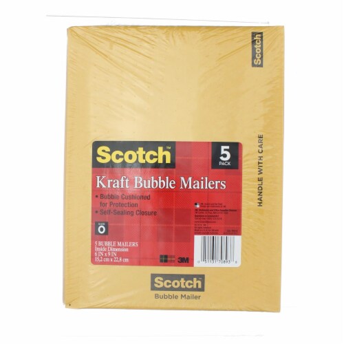 Scotch® Kraft Bubble Mailers Perspective: front