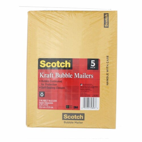 Scotch® Kraft Bubble Mailers, 5 pk - Foods Co.