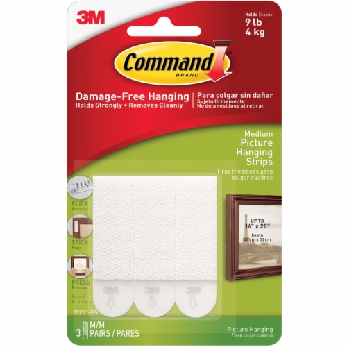 Command™ Damage-Free White Picture Hanging Strips, 3 pk - Kroger