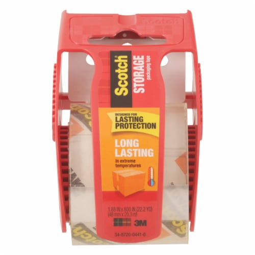 Scotch® Moving & Storage Packaging Tape with Dispenser Perspective: front
