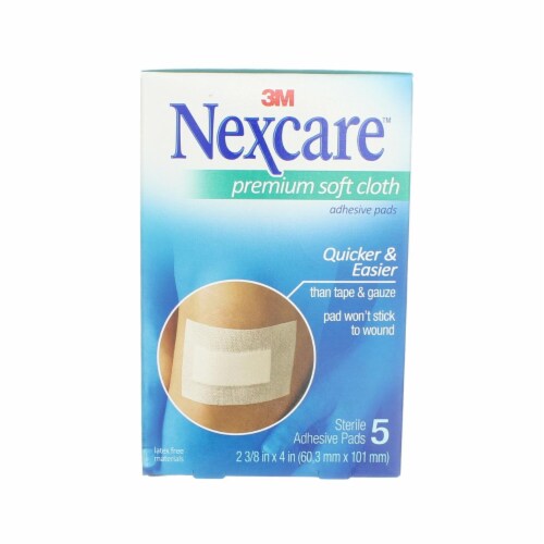 Nexcare™ All-in-One Adhesive Pad H3564-CA, 2 3/8 in x 4 in (6 cm x 10 cm),  5/Pack