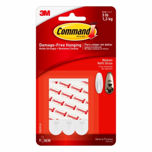 Command™ General Purpose Damage-Free Hanging Medium Refill Strips