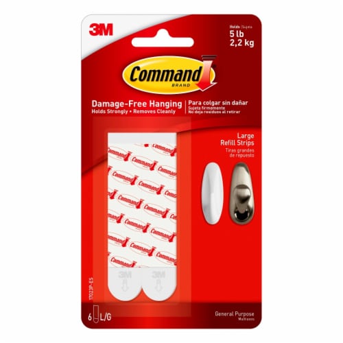 Command™ Large Damage-Free Refill Strips Perspective: front