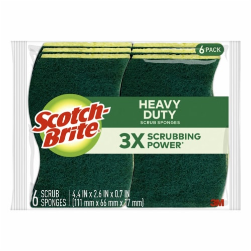 Scotch-brite Refill Sponge Heads for Heavy-duty Dishwand - 2 pack