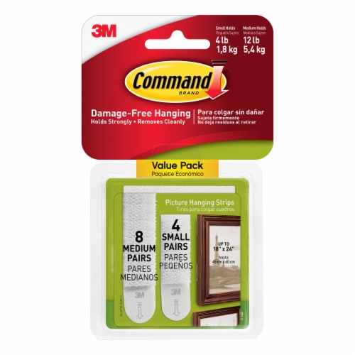 Command Hanging Strips, Picture, Large, Value Pack - 12 pairs