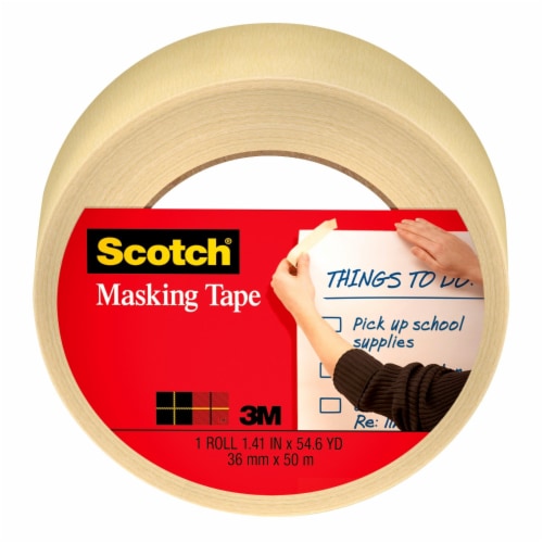 Scotch® Home and Office Masking Tape - White, 1.5 in x 55 yd - Fred Meyer