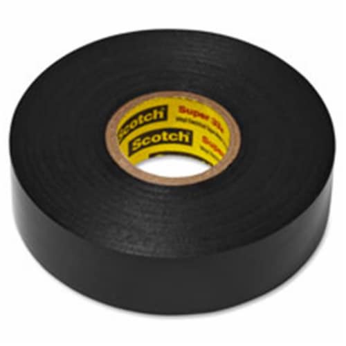 3M  Super 33 Plus Vinyl Electrical Scotch Tape- 10RL-CT- Black Perspective: front