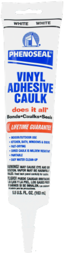 Phenoseal® Vinyl Adhesive Caulk - White Perspective: front