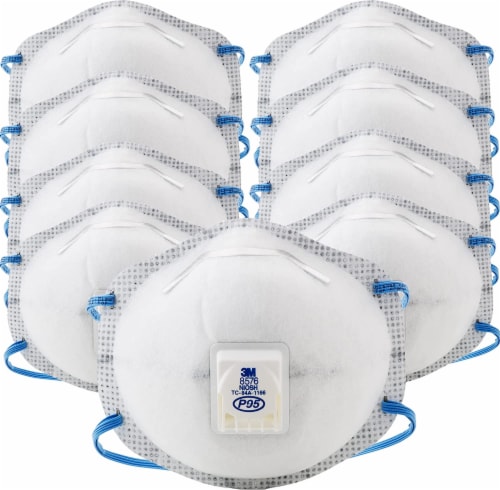 3M Particulate Respirator Mask 8576 P95 Pack of 10 10 count