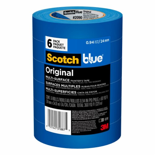 Scotch Blue™ Original Painter's Tape - 6 Pack Perspective: front