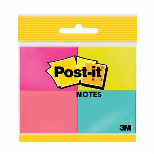 Post-it® Electric Glow Collection Notes - 4 Pack Perspective: front