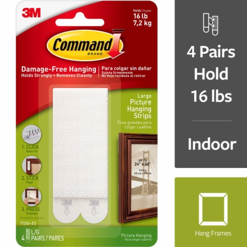 Command™ Damage-Free Large Picture Hanging Strips, 4 ct - King Soopers