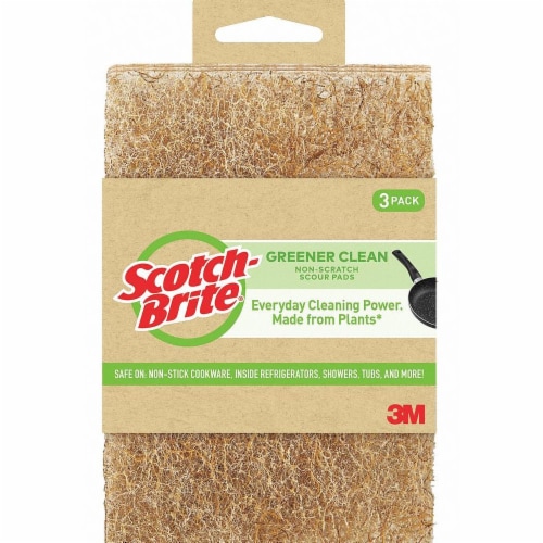 Scotch-Brite® Greener Clean Scour Pads Perspective: front
