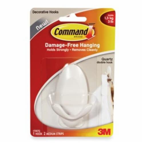 Command™ Damage-Free Quartz Double Hook, 1 ct - Pay Less Super Markets