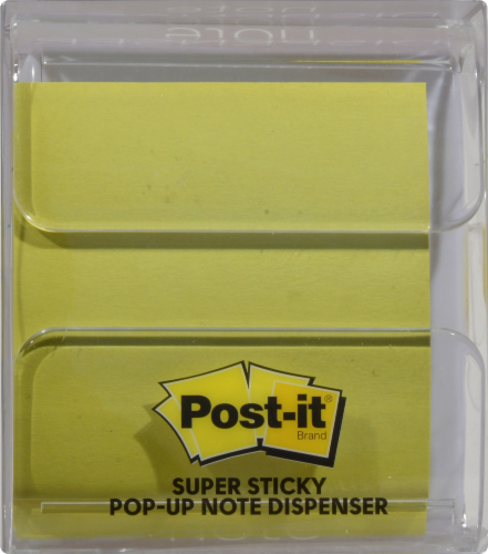 Post-it® Pop-Up Notes Dispenser - Clear Perspective: front