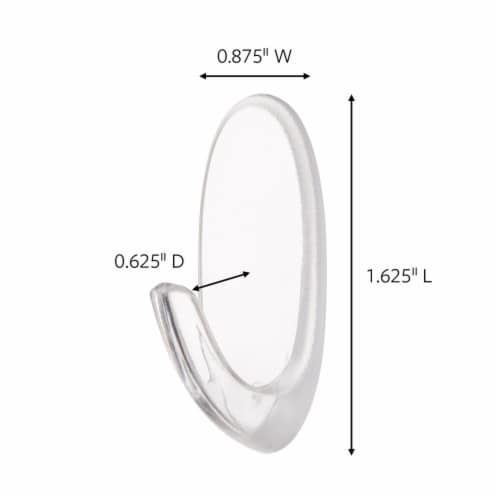 Command™ Outdoor Damage-Free Window Hooks Value Pack - Clear Perspective: front