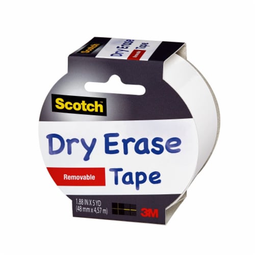 Scotch™ Dry Erase Tape, 3 Core, 1.88 X 5 Yds, White 1905R-DE-WHT, 1.88 x 5  yds - Fred Meyer