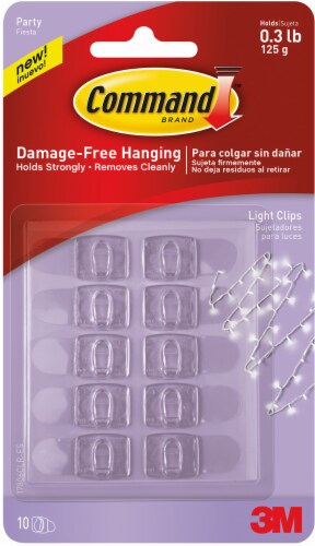 Command™ Damage-Free Light Clips Perspective: front