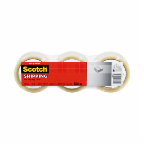 Scotch® Shipping Packing Tape - Clear Perspective: front