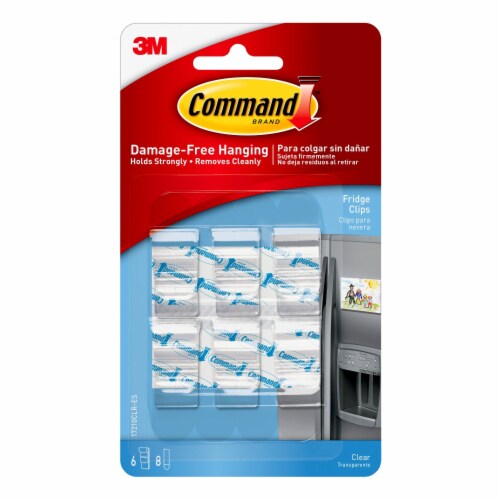 Command™ Clear Damage-Free Fridge Clear Clips, 6 pk - Pay Less Super Markets