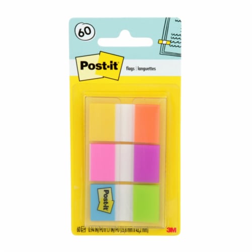 Post-it® Flags 60 Pack - Electric Glow Perspective: front