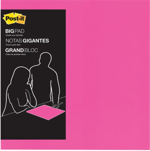 Post-it® Big Pads Sticky Notes - Fuchsia - 15 x 15 Inch, 15 x 15 Inch -  Kroger