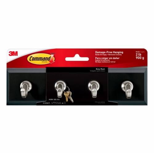 3m Command Decorative Key Rail Slate