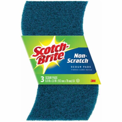Scotch-Brite™ Non-Scratch Scour Pads - Blue Perspective: front