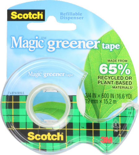 Scotch® Magic™ Greener Tape 600' Perspective: front