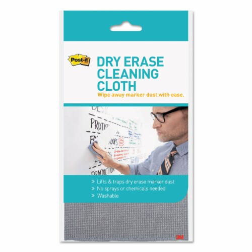 Post-it® Dry Erase Cleaning Cloth, 10.63  X 10.63  DEFCLOTH Perspective: front