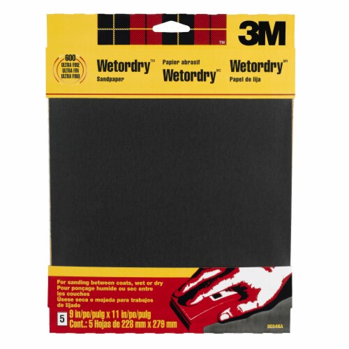 3M™ Wetordry™ 600 Ultra Fine Sandpaper Perspective: front