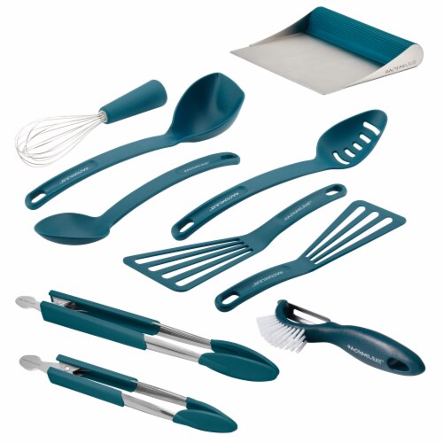Rachael Ray Nylon Nonstick Tools Set - Marine Blue Perspective: front