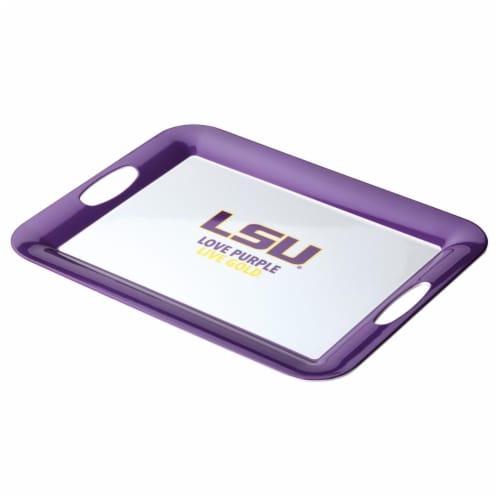 College Kitchen Collection 47635 Louisiana State University Serving Score Party Platter, 16 x Perspective: front