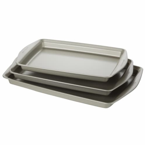 Rachael Ray Nonstick Bakeware Cookie Pan Set - 3 Piece - Silver, 1 - Kroger