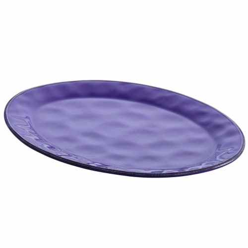 Rachael Ray 14in. Cucina Dinnerware Ceramic Round Serving Bowl, Lavender Perspective: front