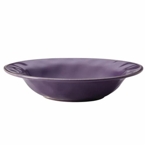 Rachael Ray 10 in. Cucina Dinnerware Ceramic Round Serving Bowl, Lavender Perspective: front