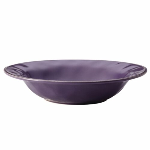 Rachael Ray 10 in. Cucina Dinnerware Ceramic Round Serving Bowl, Lavender Perspective: front
