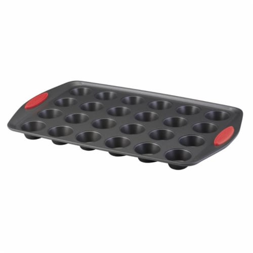 Rachael Ray Yum-o! 24-Cup Mini Muffin Pan, Red