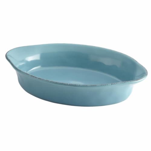 Rachael Ray 51363 51363 2qt - 1.9L open oval baker - blue Perspective: front