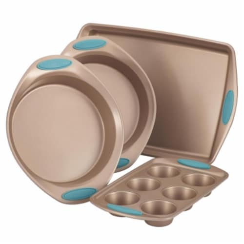 Rachael Ray 4pc Bakeware Set - Blue Perspective: front