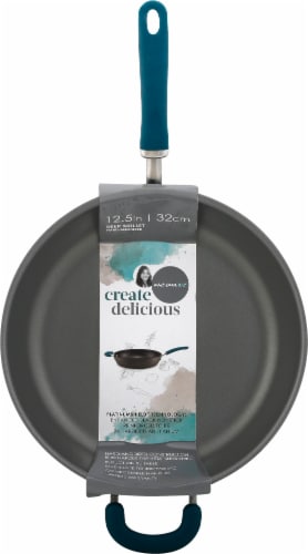 Rachael Ray Create Delicious Nonstick Deep Frying Pan - Teal Perspective: front